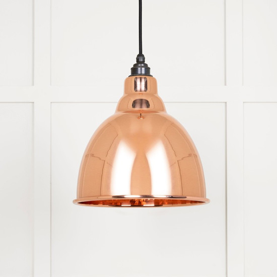 Hammered Copper Brindley Pendant