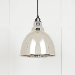 Brindley Pendant - Smooth Nickel Exterior and Interior