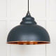 Smooth Copper Harborne Pendant in Soot