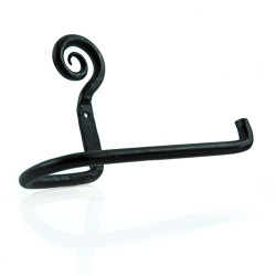 Hand Forged Toilet Roll Holder - Beeswax Finish