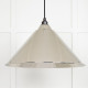 Hammered Nickel Hockley Pendant