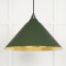 Hammered Brass Hockley Pendant in Heath