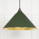 Hammered Brass Hockley Pendant in Heath