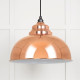 White Gloss Harborne Pendant in Copper