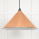 White Gloss Hockley Pendant in Copper