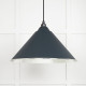 Hammered Nickel Hockley Pendant in Soot