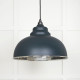 Hammered Nickel Harborne Pendant in Soot