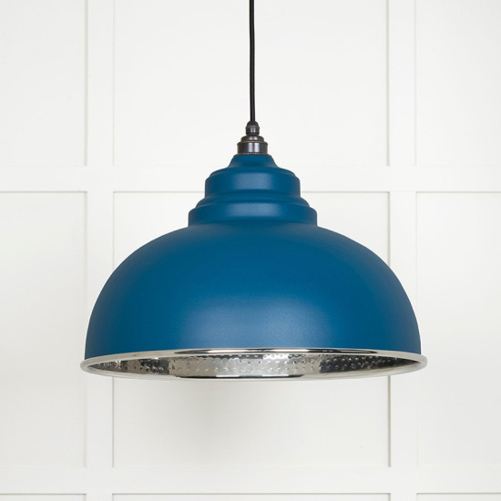 Hammered Nickel Harborne Pendant in Upstream