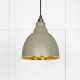 Hammered Brass Brindley Pendant in Tump