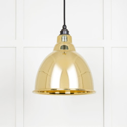Smooth Brass Brindley Pendant
