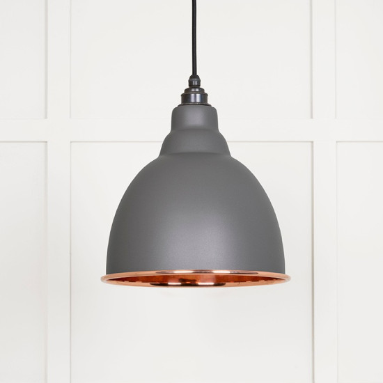 Smooth Copper Brindley Pendant in Bluff