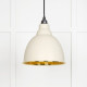 Hammered Brass Brindley Pendant in Teasel