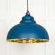 Hammered Brass Harborne Pendant in Upstream