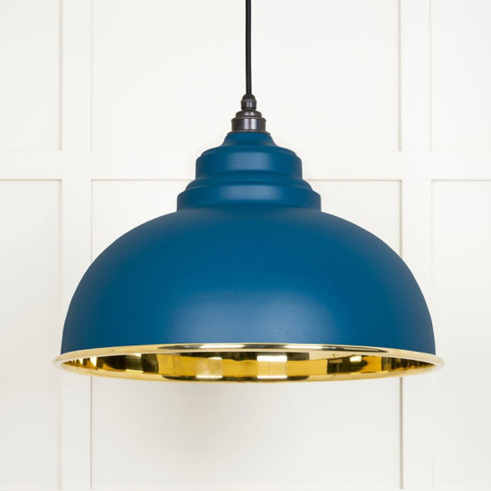 Smooth Brass Harborne Pendant in Upstream