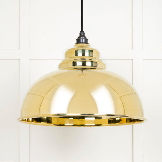 Smooth Brass Harborne Pendant