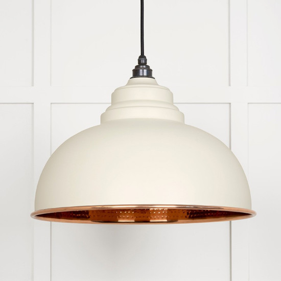 Hammered Copper Harborne Pendant in Teasel