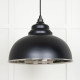 Hammered Nickel Harborne Pendant in Elan Black