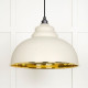 Hammered Brass Harborne Pendant in Teasel