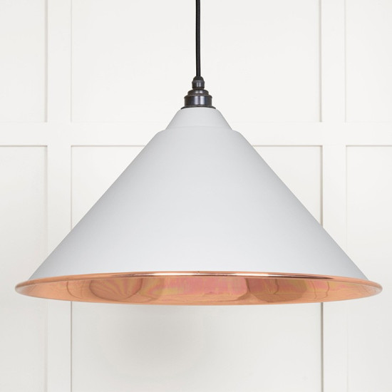 Smooth Copper Hockley Pendant in Flock