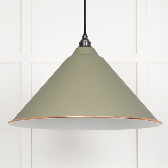 White Gloss Hockley Pendant in Tump