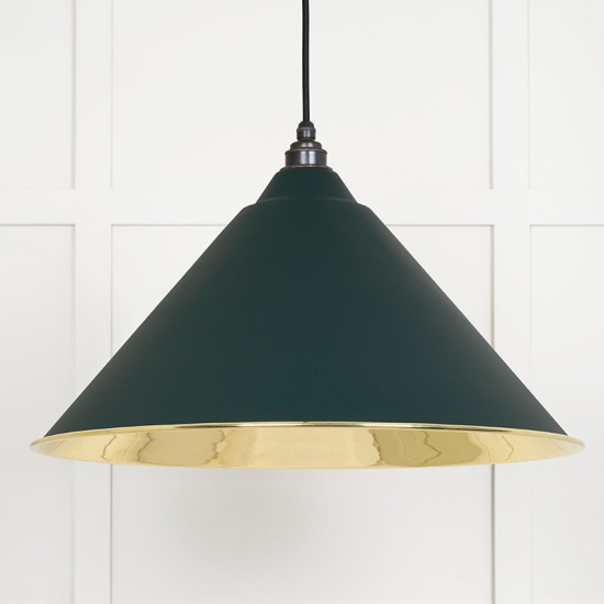 Smooth Brass Hockley Pendant in Dingle