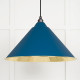 Smooth Brass Hockley Pendant in Upstream