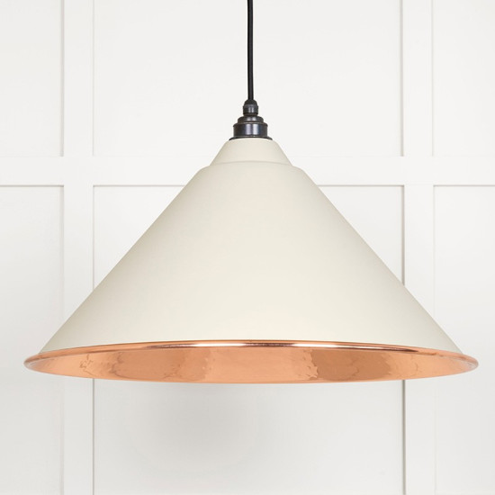 Hammered Copper Hockley Pendant in Teasel