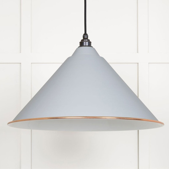 White Gloss Hockley Pendant in Birch