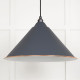 White Gloss Hockley Pendant in Slate