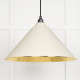Hammered Brass Hockley Pendant in Teasel