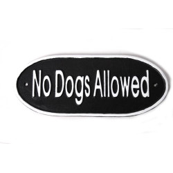 No Dogs Allowed Sign