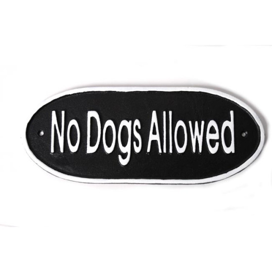 No Dogs Allowed Sign