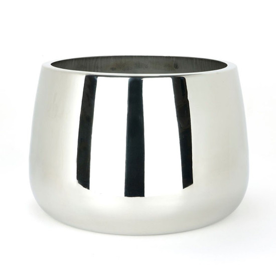 Polished Marine SS (316) 28cm Hepworth Pot (Drainage holes)