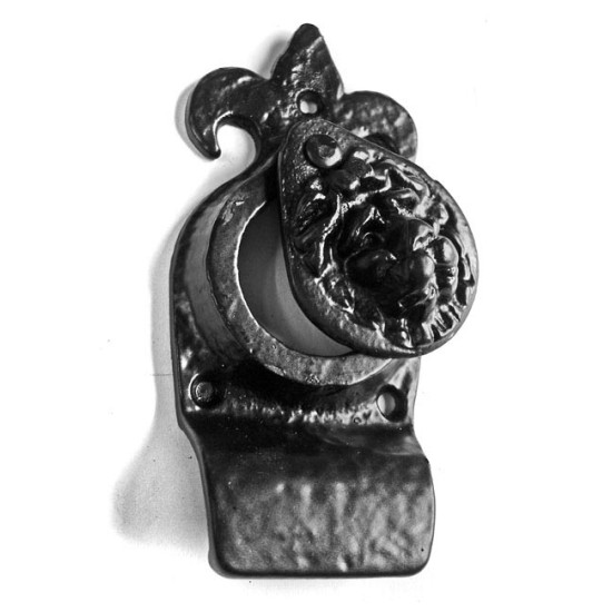 Kirkpatrick 1487 Fleur De Lys And Lion Head Cylinder Latch Cover