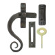 Blacksmith Beeswax Curved Lockable Monkeytail Casement Fastener