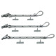 Blacksmith Pewter Patina Shepherd's Crook Casement Stay