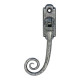 Blacksmith Pewter Patina Locking Monkeytail Espagnolette Fastener