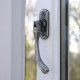 Blacksmith Pewter Patina Locking Pear Drop Espagnolette Casement Fastener