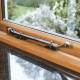 Blacksmith Pewter Patina Pear Drop Casement Stay