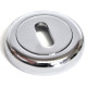 Round Escutcheon with a Radius Edge - Chrome Finish