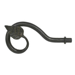 Blacksmith Beeswax Leaf Curtain Finial