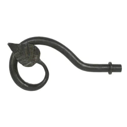 Blacksmith Beeswax Leaf Curtain Finial