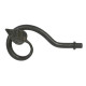 Blacksmith Beeswax Leaf Curtain Finial