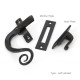 Traditional Blacksmith Curved Lockable Monkeytail Casement Fastener