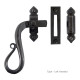 Blacksmith Beeswax Shepherd's Crook Lockable Casement Fastener