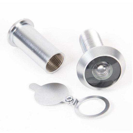 Satin Chrome Door Viewer
