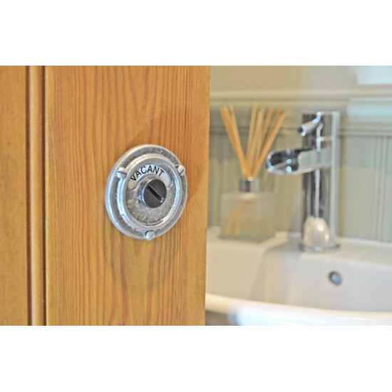 Kirkpatrick 1150 Bathroom Privacy Bolt - Pewter Finish