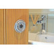 Kirkpatrick 1150 Bathroom Privacy Bolt - Pewter Finish
