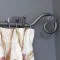 Blacksmith Pewter Patina Leaf Curtain Finial