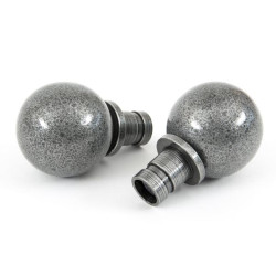 Blacksmith Pewter Patina Ball Curtain Finial